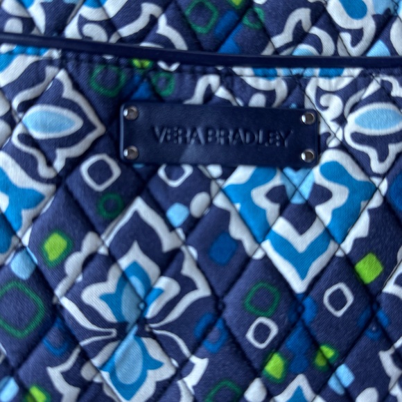 Vera Bradley Day Tote Travel Bag Shoulder Purse Ink Blue - Picture 4 of 7
